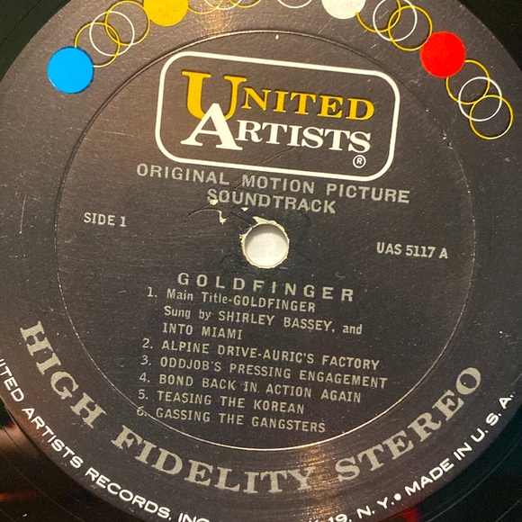 007: Goldfinger OST Original Vinyl Record - Picture 3 of 4